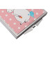 Mr. & Mrs. Panda Handtaschenspiegel quadratisch Einhorn Baby ohn... in Rot Pastell