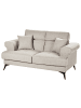 Beliani 2-Sitzer Sofa SKIVE in Beige - (W) 160 x (H) 88 x (L) 85 cm