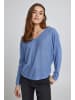 b.young Strickpullover BYSIF V NECK PULLOVER -20811267  Strickpullover mit V-Ausschnitt in Blau