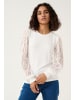 Kaffe Langarm-Bluse KAnima Regular fit in Chalk