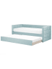 Beliani Kinderbett CHAVONNE in Grün - (W) 99 x (H) 80 x (L) 218 cm
