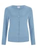 CASH-MERE.CH Cardigan Rundhals in Hellblau