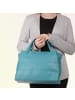 Toscanto Leder Handtasche Toscanto Tasche türkis ca. 36cm