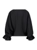 Vera Mont Satin-Bluse mit Fledermausärmeln in Schwarz