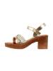 Divine Factory Sandalen mit Absatz Gold