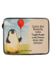 Mr. & Mrs. Panda Laptoptasche Pinguin Luftballon Design mit Spruch in Weiß