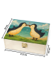 Mr. & Mrs. Panda Teebox Pinguine Kuss Design ohne Spruch in Weiß