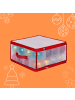 relaxdays Weihnachtskugel-Aufbewahrungsbox in Transparent/ Rot - (B)36 x (H)18 x (T)36 cm