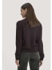 Hessnatur Strickjacke in schwarzbeere