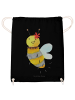 Mr. & Mrs. Panda Tasche Biene Blume ohne Spruch in Schwarz
