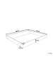 Beliani Schaumstoffrahmen SIMPLE in Schwarz - (W) 140 x (H) 20 x (L) 200 cm