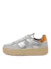 Tamaris Plateau Schnürschuhe in Silber