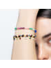 Luxenter Armband aus 925er Sterlingsilber mit  Kristall veredelt mit 18K Gelbgold