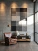 KADIMA DESIGN Kurzflorteppich Patchwork pflegeleicht Wohnzimmer Schlafzimmer Flur in Grau