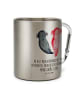 Mr. & Mrs. Panda Becher Axolotl Freundin mit Spruch in Silber