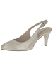 Caprice Slingpumps in LT.GOLD METAL.
