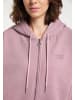 myMo Damen Kapuzensweatjacke in Mauve