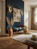 KADIMA DESIGN Sitzbank | Samt, 117x51x38cm, Patchwork, Modern
