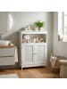 FineBuy Badregal in Weiß / MDF / 60x28x80