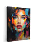 MuchoWow Leinwand bilder Buntes Porträt (BxH)