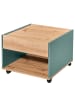 home24 home24 Couchtisch aus folierter Spanplatte in Eiche Artisan Dekor & Salbei in Eiche
