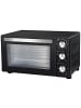 Melchioni Family 1200W Elektrischer Backofen DEVIL Kapazität 23 Liter 3 Kochmodi in Schwarz