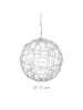 relaxdays LED Dekokugel in Silber - Ø 15 cm