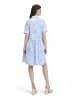 CARTOON Blusenkleid mit Taschen in Weiß/Blau