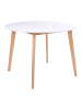 ebuy24 Esstisch Voos Weiß 105 x 105 cm