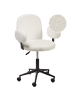 Beliani Bürostuhl MORAGA in Weiß/Schwarz - (W) 58 x (H) 80 x (L) 58 cm