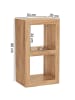 KADIMA DESIGN Standregal MUMBAI Massivholz 88 cm hoch 2 Böden Design in Akazie