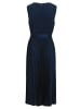 BETTY & CO Chiffonkleid mit Plissee in Navy Blue