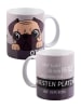 United Labels Bastian Bielendorfer Tasse - Mops Otto! besten Platz Kaffeetasse 320 ml in weiß