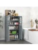 COSTWAY Badezimmerschrank Holz 60x30x108cm in Grau