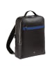 DuDu Rucksack Leder 38 cm Laptopfach in black