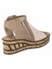 rieker Keilsandaletten in beige