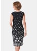 GOLDNER Elegantes Kleid mit modischem Druck in schwarz / cremeweiß / geblümt