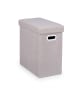 relaxdays Sitzhocker in Beige - (B)48,5 x (H)49 x (T)27 cm