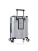 Heys Tekno 4 Rollen Kabinentrolley S 53 cm Laptopfach in silver