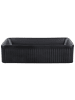 Beliani Waschbecken GELDO in Schwarz - (W) 50 x (H) 13 x (L) 34 cm