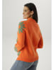 Aniston SELECTED Strickpullover in orange-grün