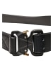 Urban Classics Urban Classics Unisex Imitation Leather Belt With Hook in black