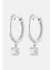 Ethische Diamanten Ohrringe aus 375 Weißgold mit Lab Grown Diamant