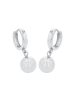 Amor Creolen Silber 925, rhodiniert in Silber