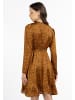 faina Damen Wickelkleid in Braun