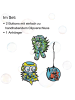DerDieDas DerDieDas Wechselbuttons 3 teilig Blue Robot
