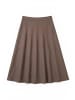 Zero  A-Linien-Rock mit Muster in Beige/Brown