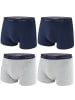 CECEBA Boxershorts 4er Pack in Dunkelblau / Grau melange