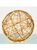relaxdays LED Dekokugel in Gold - Ø 30 cm