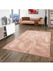 Snapstyle Luxus Hochflor Shaggy Teppich Velvet in Altrosa